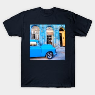 Blue Car, Havana, Cuba T-Shirt